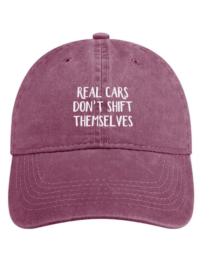 Real Cars Don’t Shift Themselves Denim Hat