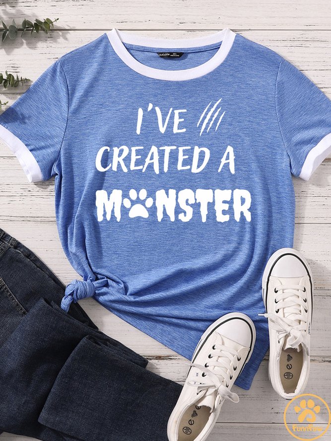 Lilicloth X Funnpaw Women's I've Created A Monster Matching T-Shirt