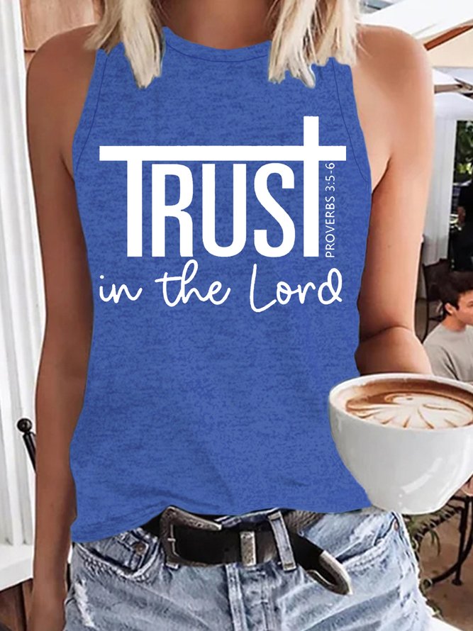 Women's Trust In The Lord Casual Tank Top
