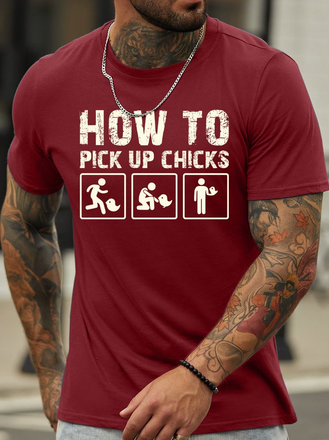 Lilicloth X Jessanjony How To Pick Up Chicks Men's T-Shirt