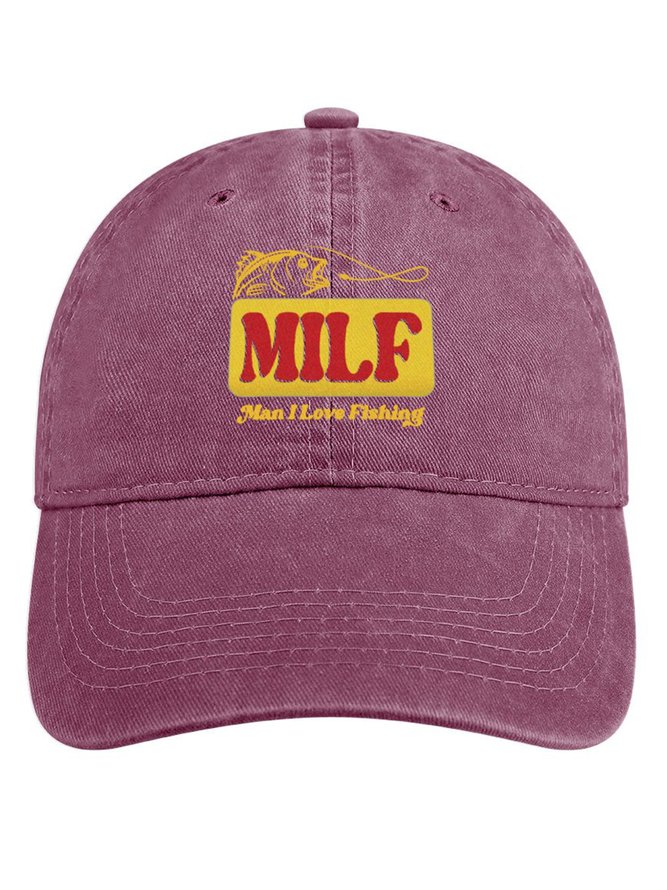 Man I Love Fishing Denim Hat