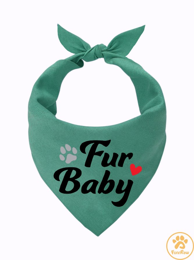 Lilicloth X Funnpaw Fur Baby Matching Dog Print Bib
