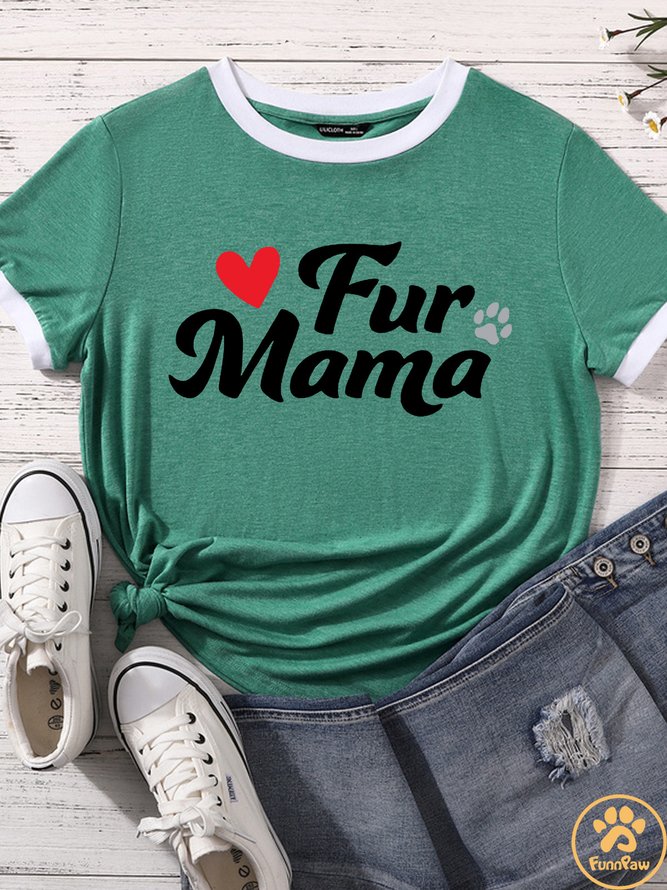 Lilicloth X Funnpaw Women's Fur Mama Matching T-Shirt