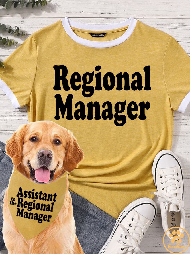 Lilicloth X Funnpaw Assistant To The Regional Manager Matching Dog Print Bib