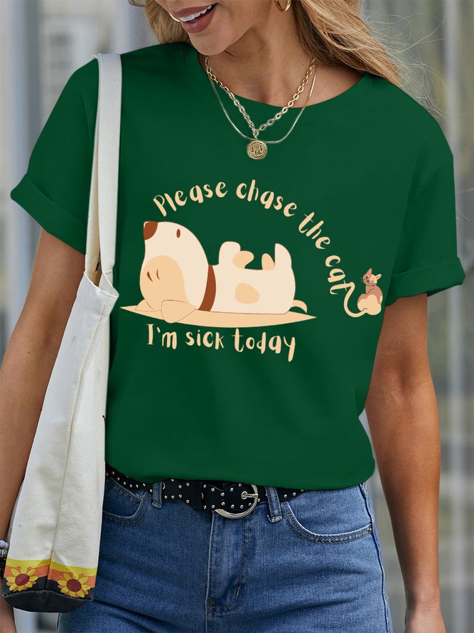 Lilicloth X Vithya Please Chase The Cat I'm Sick Today Women's T-Shirt