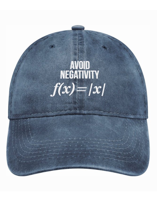 Avoid Negativity Denim Hat
