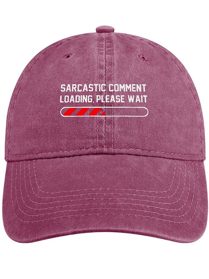 Men's /Women's Sarcastic Comment Loading Wait Funny Graphic Printing Regular Fit Adjustable Denim Hat