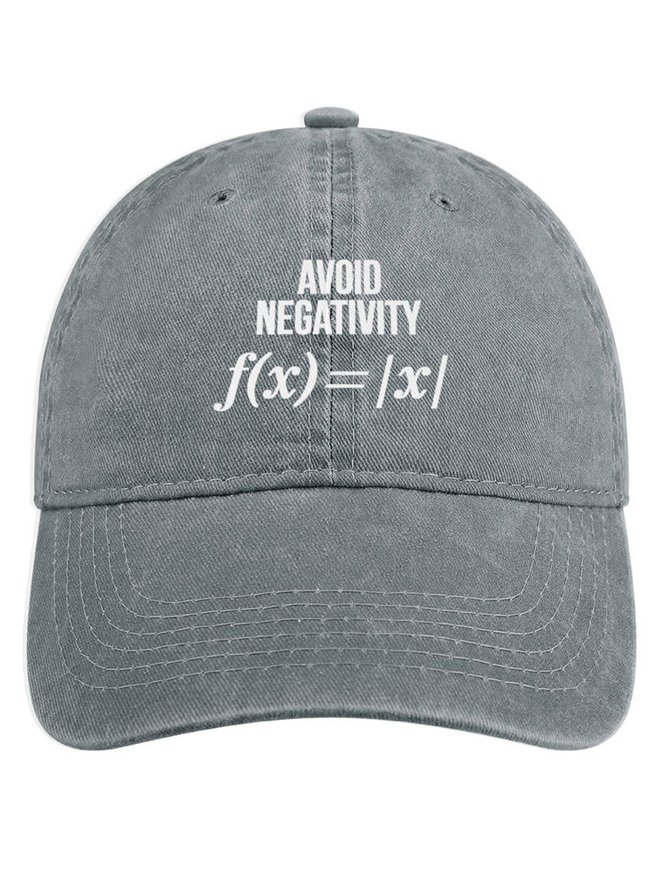 Avoid Negativity Denim Hat