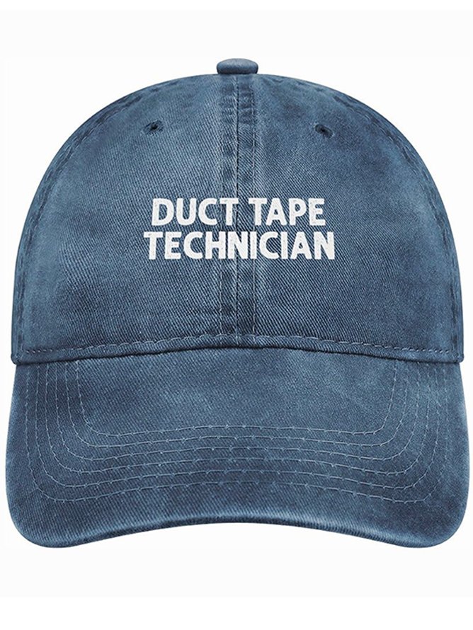 Men's /Women's Duct Tape Technician Funny Graphic Printing Regular Fit Adjustable Denim Hat
