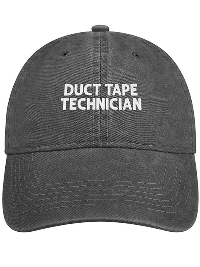 Men's /Women's Duct Tape Technician Funny Graphic Printing Regular Fit Adjustable Denim Hat