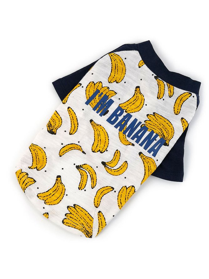 Lilicloth X Funnpaw I'm A Banana Banana Print Dog Outfit
