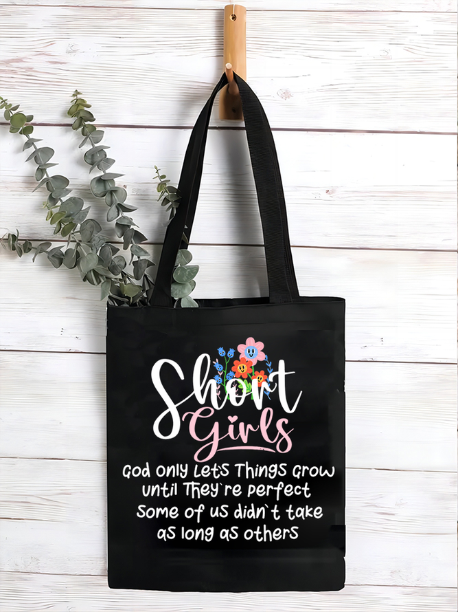 Women’s Short Girls God Only Let’s Things Grow Until They’re Perfect Shopping Tote