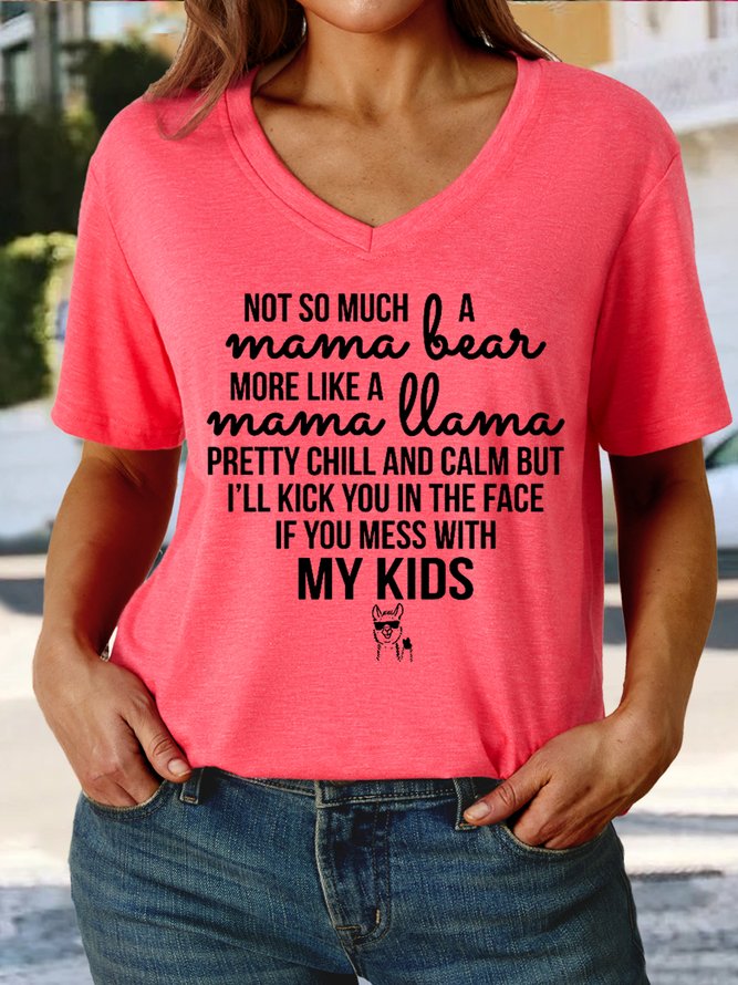 Women's Mama Llama Casual T-Shirt