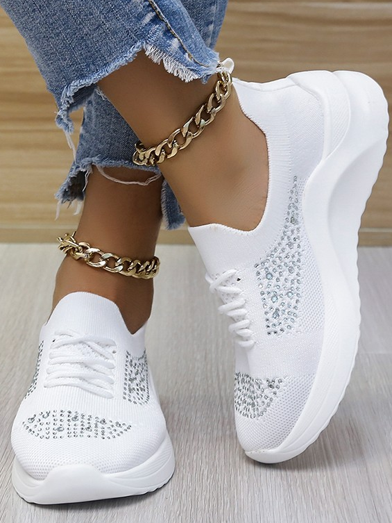 Women's Hot Drilling Fly knit Sneakers