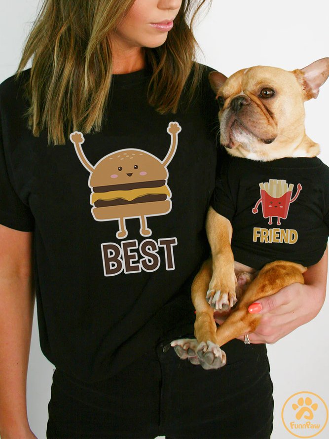 Lilicloth X Funnpaw Best Friend Human Matching Dog T-Shirt