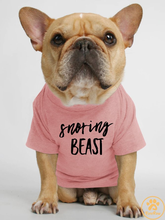 Lilicloth X Funnpaw Snoring Beast Human Matching Dog T-Shirt