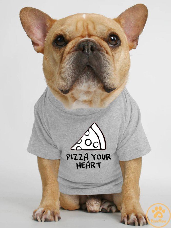 Lilicloth X Funnpaw Pizza Your Heart Human Matching Dog T-Shirt