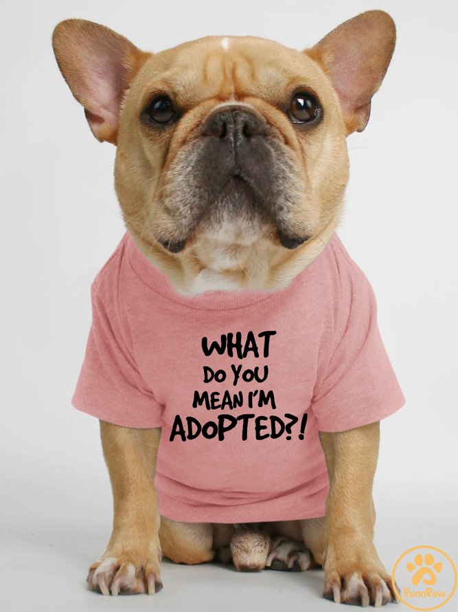 Lilicloth X Funnpaw What Do You Mean I'm Adopted Human Matching Dog T-Shirt