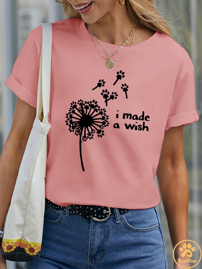 Lilicloth X Funnpaw Women's I Made A Wish Pet Matching T-Shirt