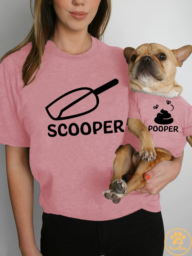 Lilicloth X Funnpaw Women's Scooper Pet Matching T-Shirt