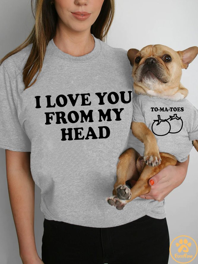 Lilicloth X Funnpaw To Ma Toes Human Matching Dog T-Shirt