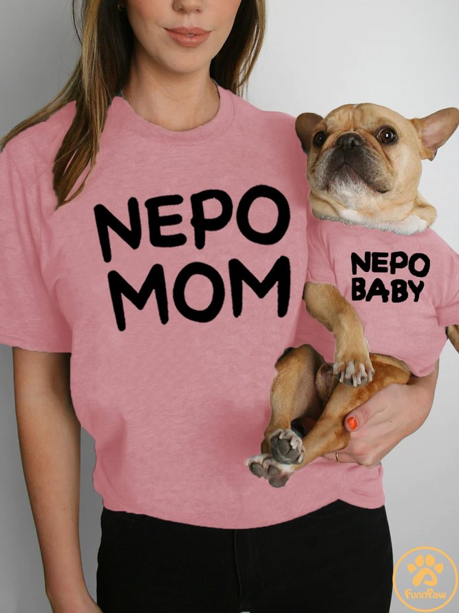 Lilicloth X Funnpaw Nepo Baby Human Matching Dog T-Shirt