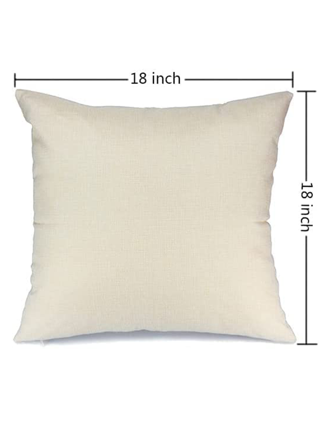 18*18 Throw Pillow Covers, Funny You Call It You Nail It Soft Flax Cushion Pillowcase Case For Living Room