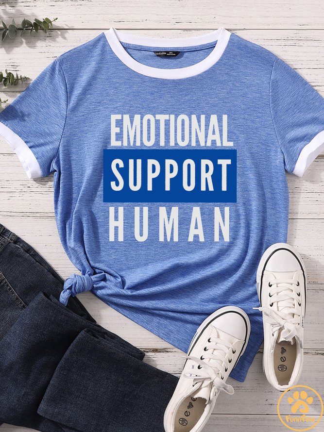 Lilicloth X Funnpaw Women's Emotional Support Human Matching T-Shirt