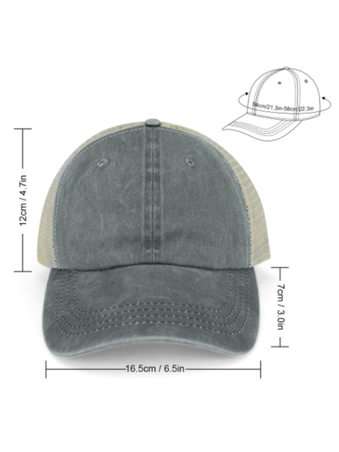 Lilicloth X Y Reading Gives Us Someplace To Go When We Have To Stay Where Are Men’s Washed Mesh-back Baseball Cap