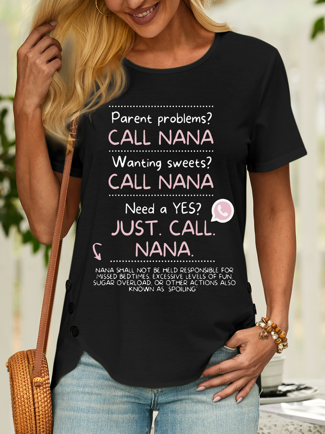 Women’s Just Call Grandma Casual T-Shirt