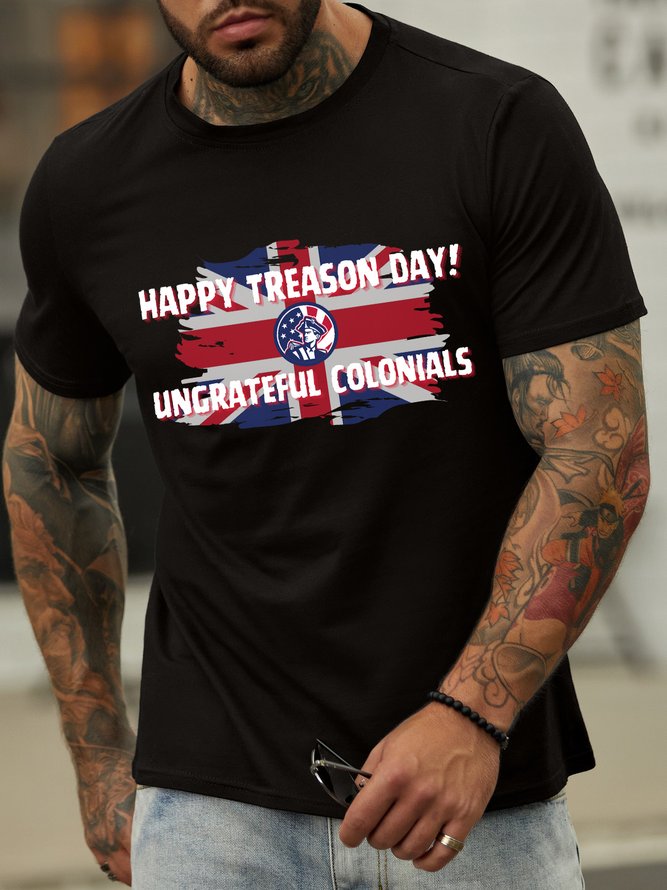 Lilicloth X Kat8lyst Happy Treason Day Ungrateful Colonials Men's T-Shirt