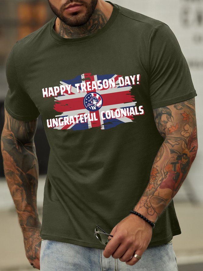 Lilicloth X Kat8lyst Happy Treason Day Ungrateful Colonials Men's T-Shirt