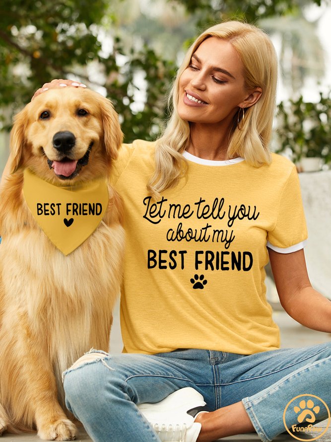 Lilicloth X Funnpaw Best Friend Matching Dog Print Bib