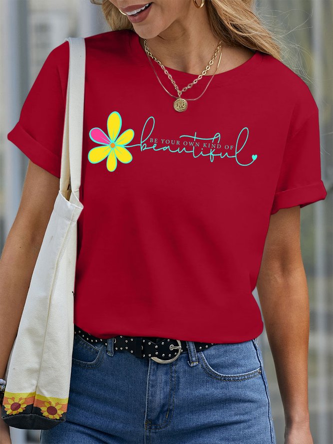 Lilicloth X Paula Be Your Own Kind Of Beautiful Women’s Cotton Casual T-Shirt