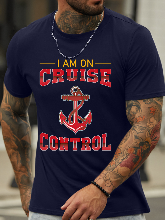 Lilicloth X Jessanjony I’m Cruise Control Men’s Cotton Casual T-Shirt