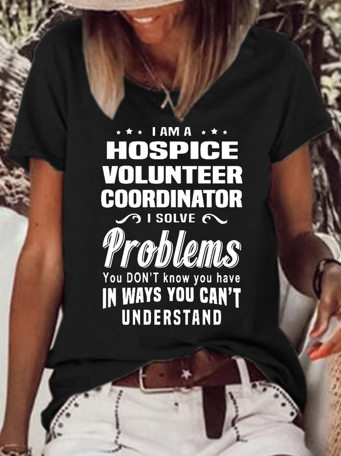 Women's Hospice Volunteer Coordinator Cotton-Blend T-Shirt