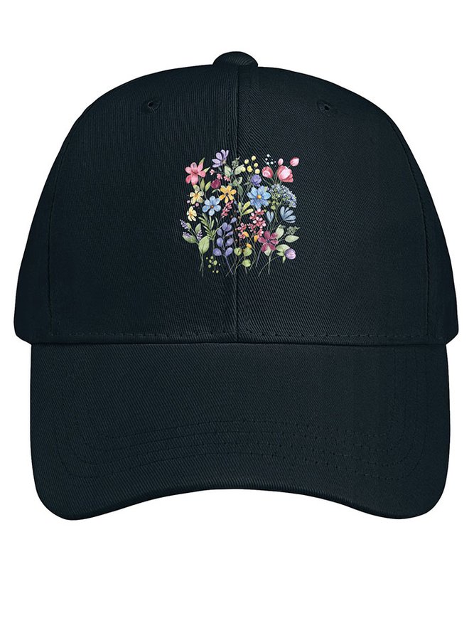 Women's wildflowers Cotton  Baseball Caps