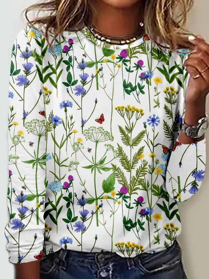 Women's Flower Nature Lover Print Casual Shirt