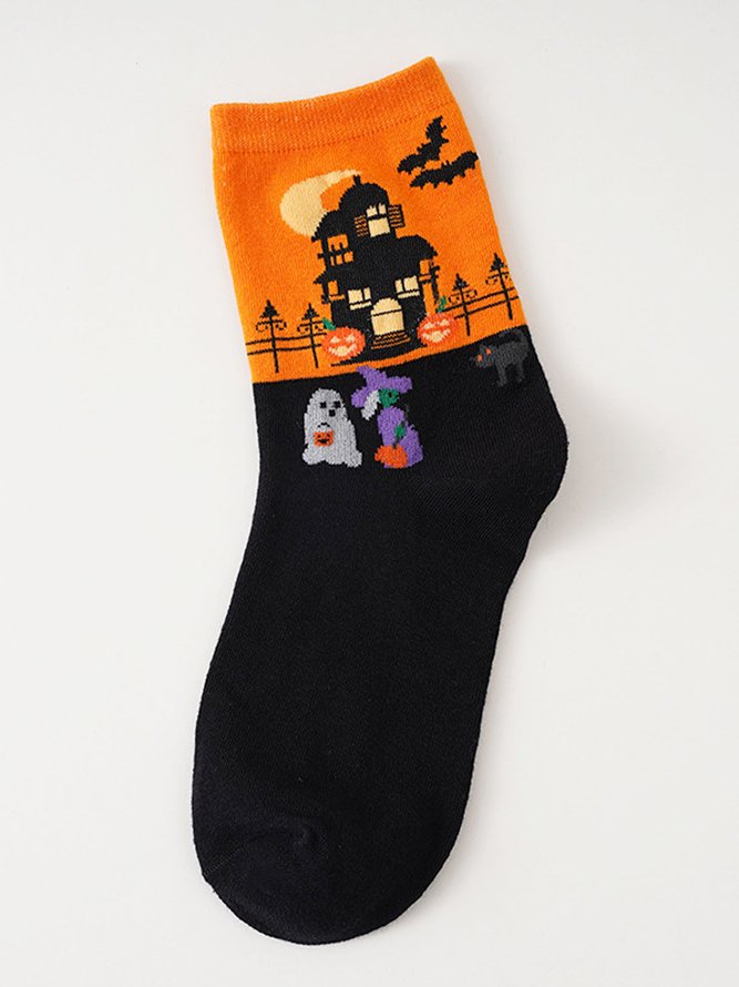 Halloween Mid Tube Socks