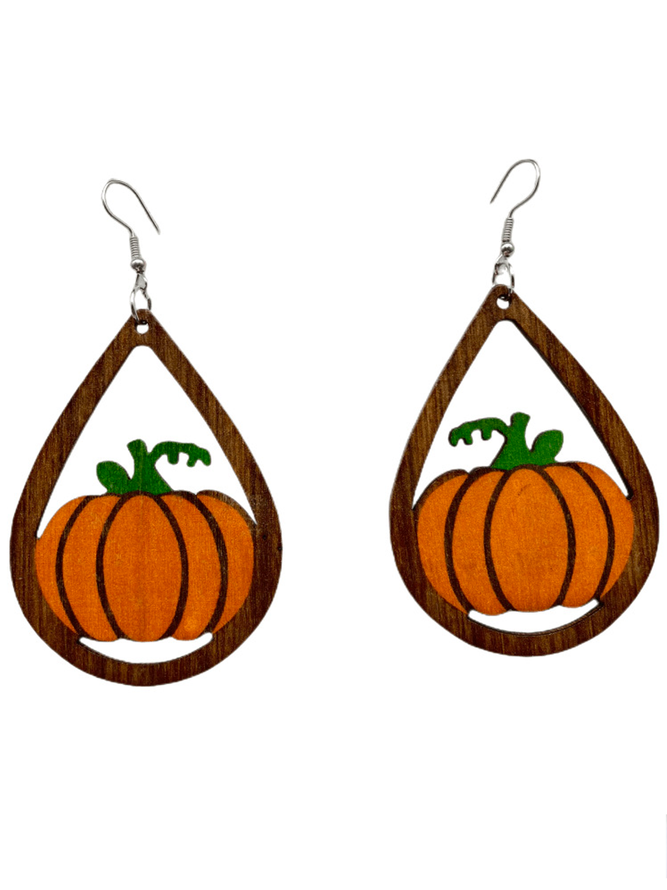 Halloween Wooden Earrings