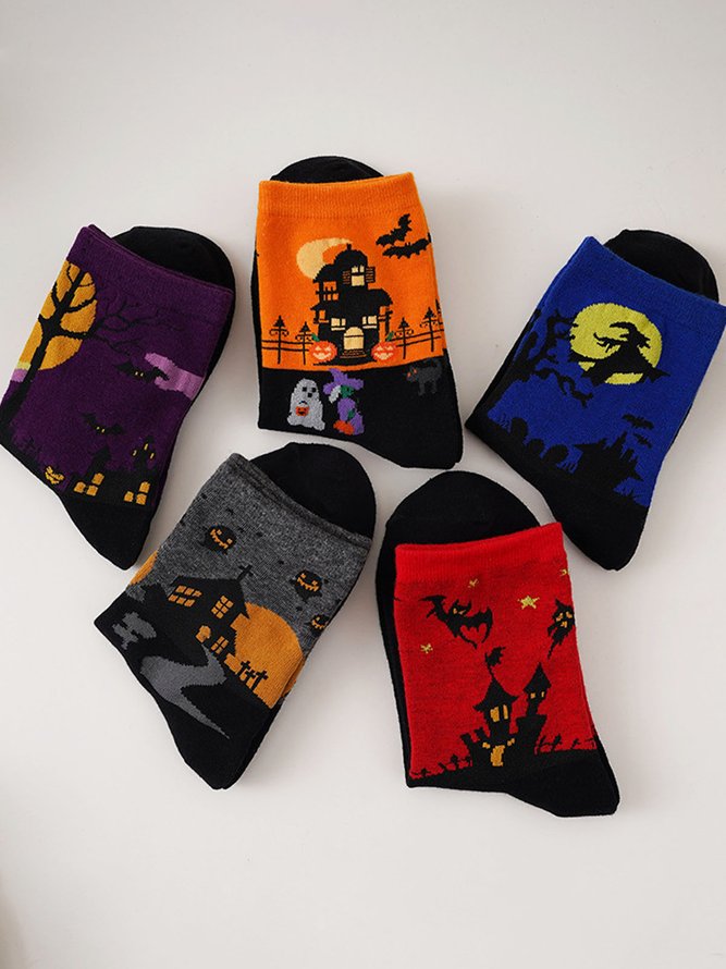 Halloween Mid Tube Socks