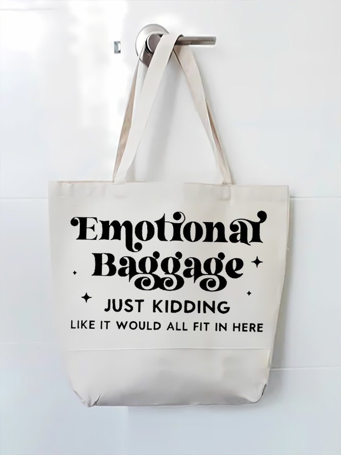 Emotional Baggage Sarcastic Funny Casual Shopping Tote Bag