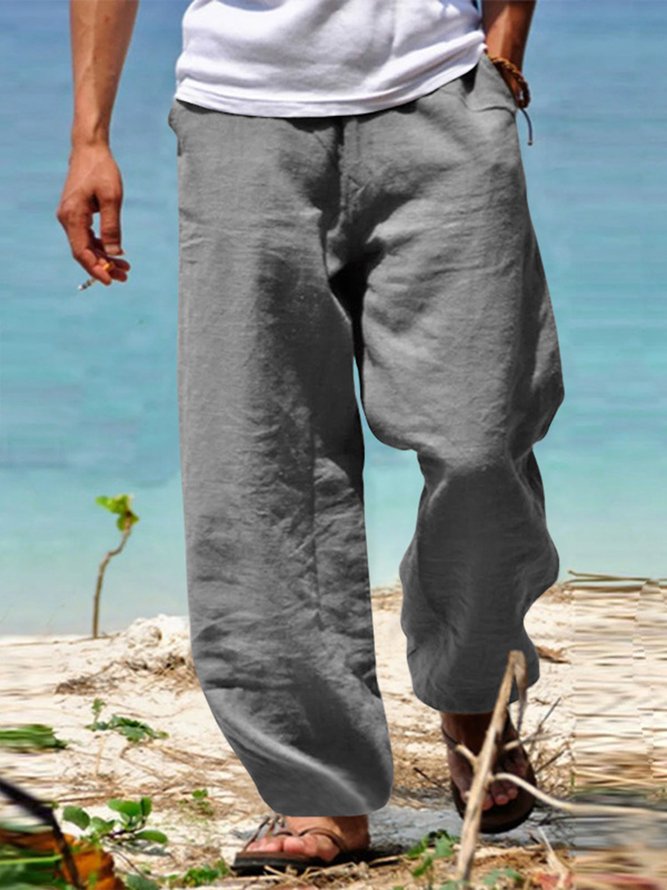 Casual Plain Regular Fit Pants