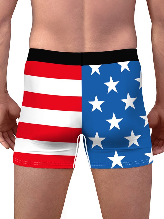 America Flag Casual Boxer