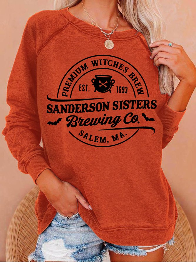 Women's Sanderson Sister Brewing Co Crew Neck Casual Sweatshirt