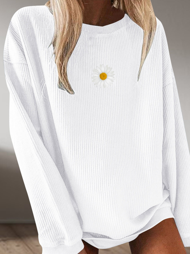Polyester Cotton Casual Sweatshirt