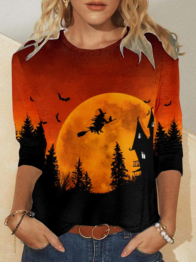 Women’s Halloween Witch Casual Shirt
