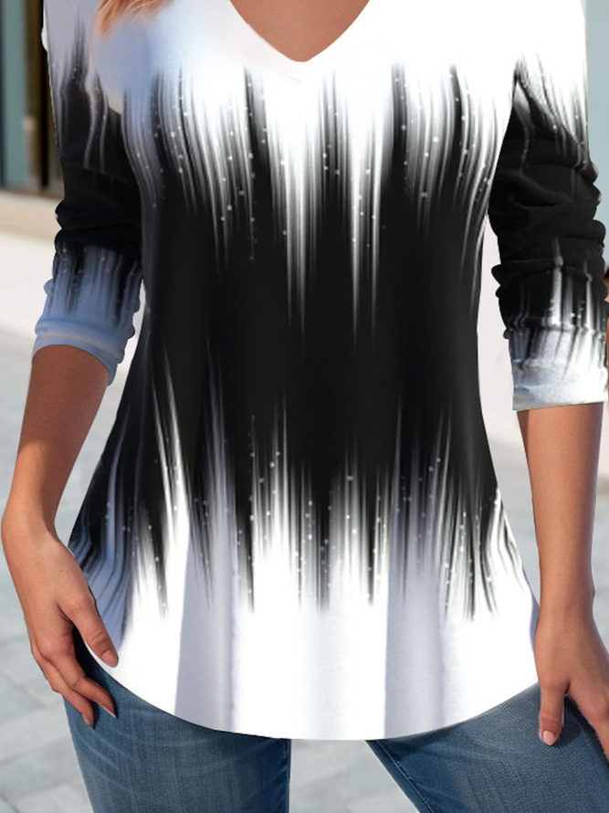 Ombre Casual Jersey T-Shirt