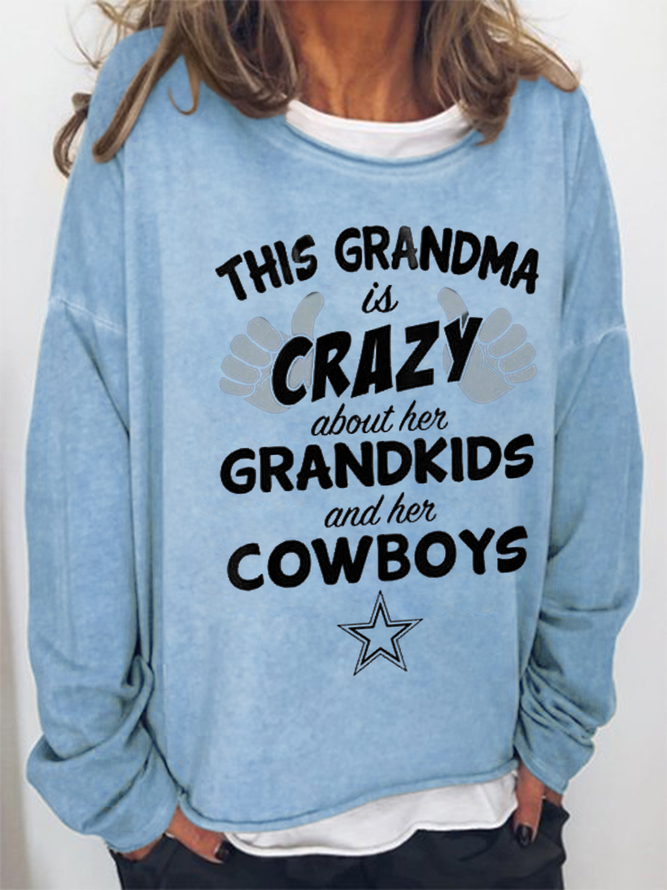 Women's Grandma Casual Text Letters Sweatshirt