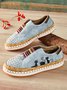 Halloween Cat Comfortable Soft Sole Lightweight Breathable Shoes